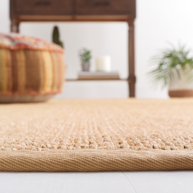 Natural Fiber Runner Rug - Maize 2' x 8' Bordered Sisal Area Rug