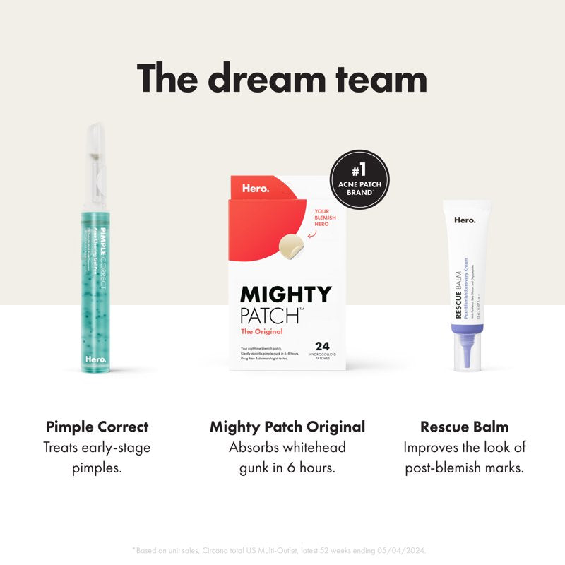 Mighty Patch Original Acne Pimple Patch - 2 Pack