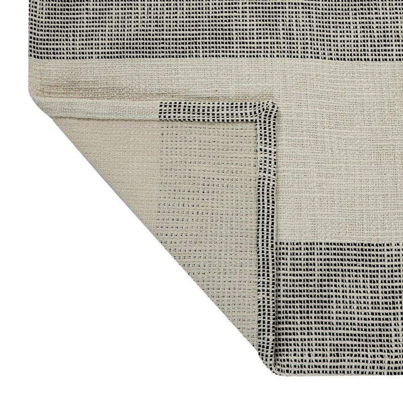 Jett Stripe Cotton Woven Table Runner - Black & White - 2 Pack - 14" x 90"