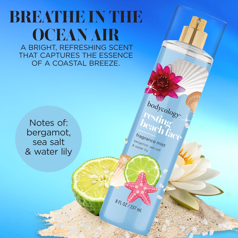 Resting Beach Face Fragrance Body Mist - 8 fl oz Fresh Coastal Scent
