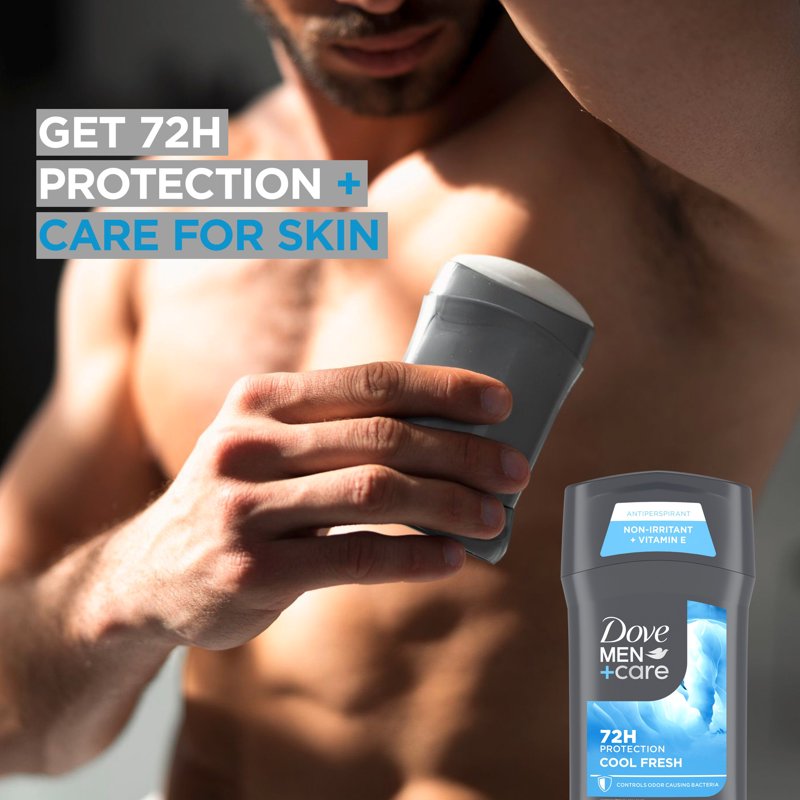 Cool Fresh Antiperspirant Deodorant Stick for Men, 72H Protection, 2.6 oz