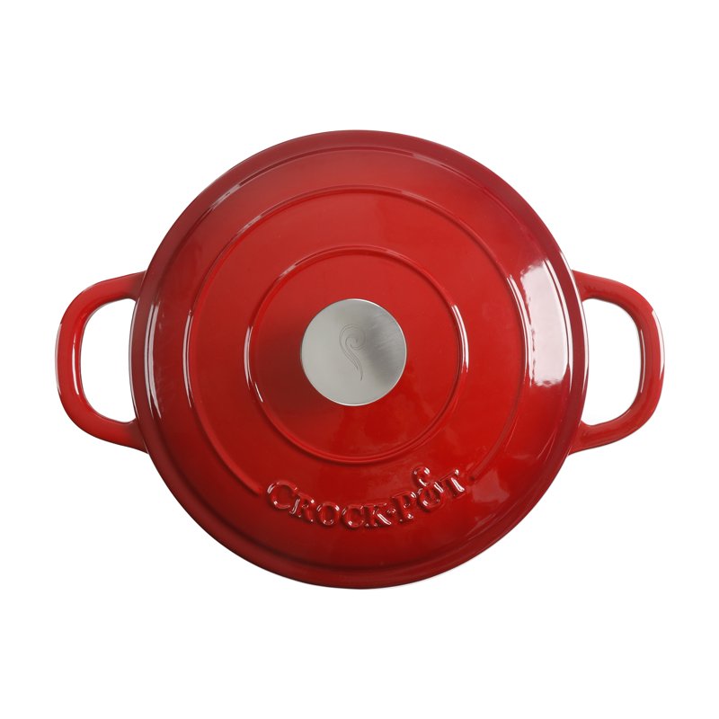 5-Quart Enameled Cast Iron Dutch Oven - Scarlet Red