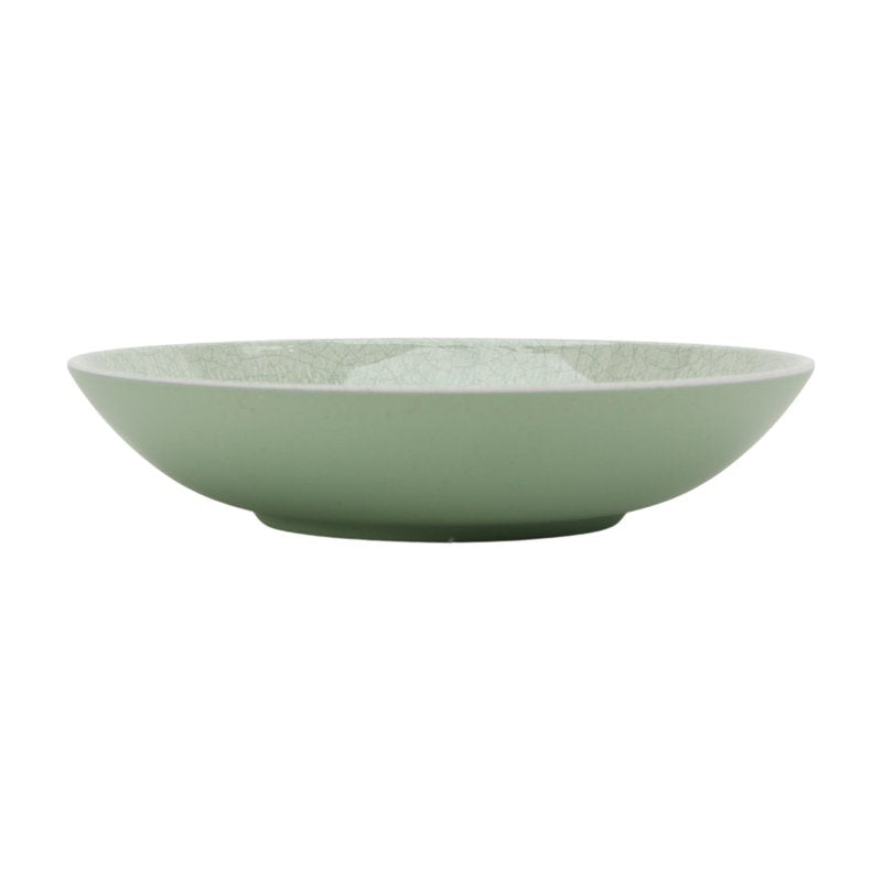 Reusable Bamboo Melamine Dinner Bowls - Green, 2 Pack