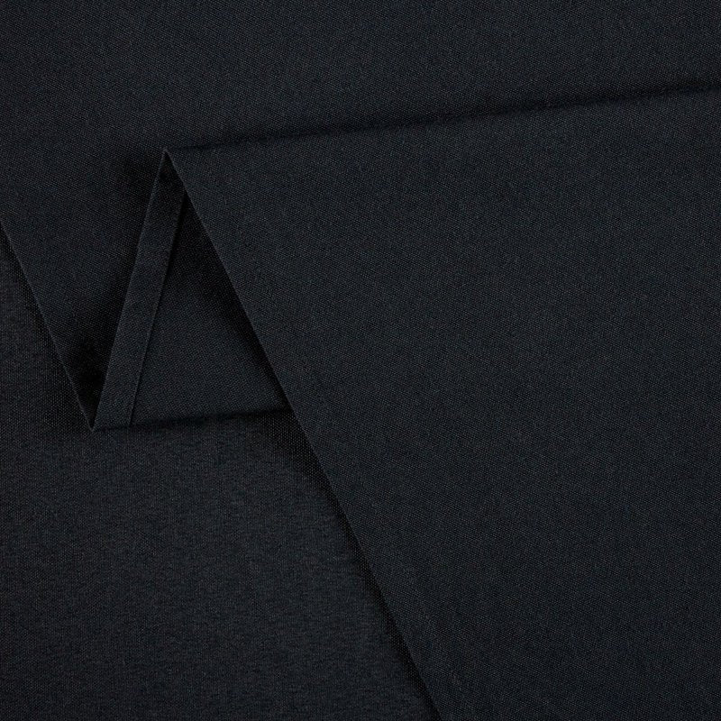 70" Round Black Fabric Tablecloth - 2 Pack