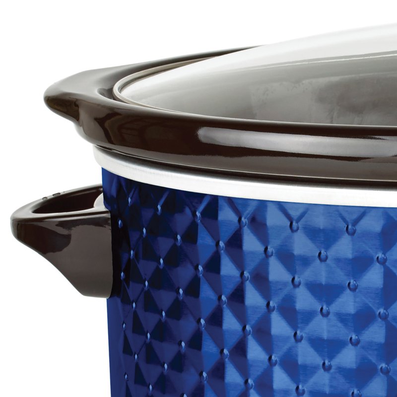 7-Qt. Slow Cooker with Removable Ceramic Pot - Blue