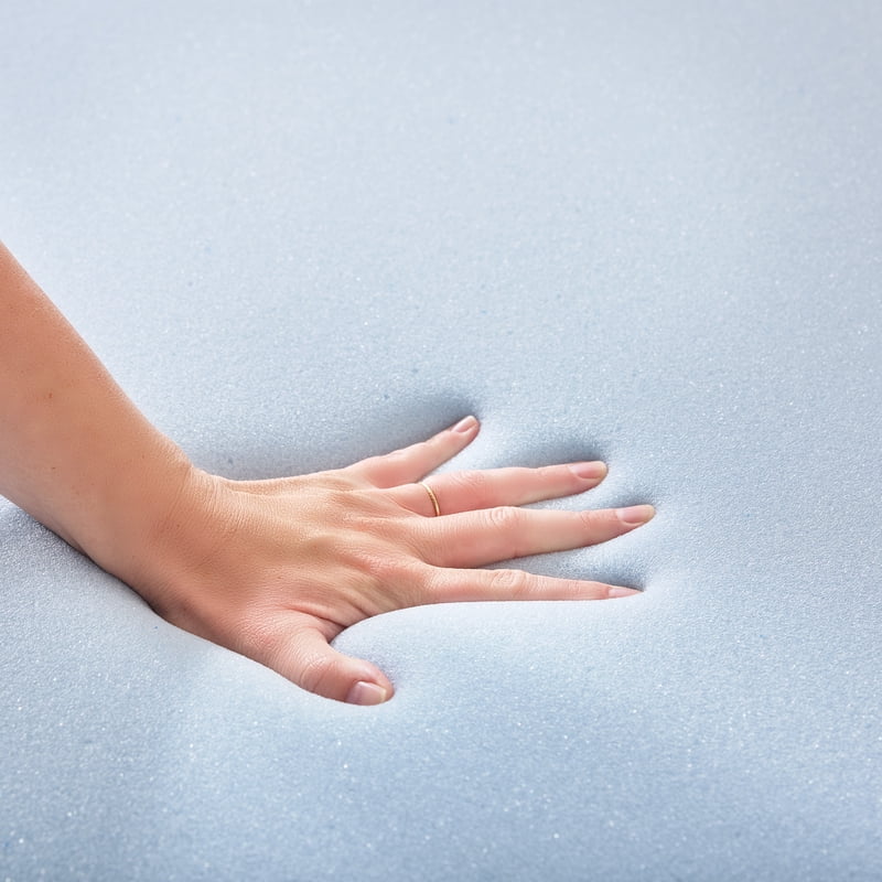 Mainstays 4-Inch Memory Foam Mattress Topper King - Pressure-Relief, Cooling
