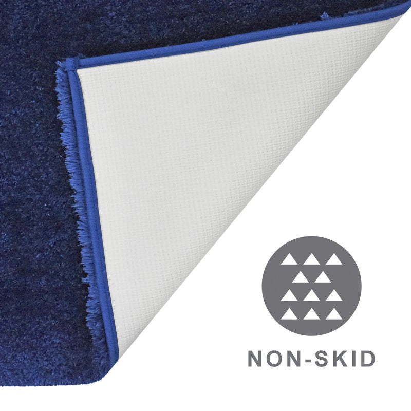 Hotel Style Blue 2-Piece Micro-Polyester Bath Rug Set - 17x24 Inches, Variation of THIS listing