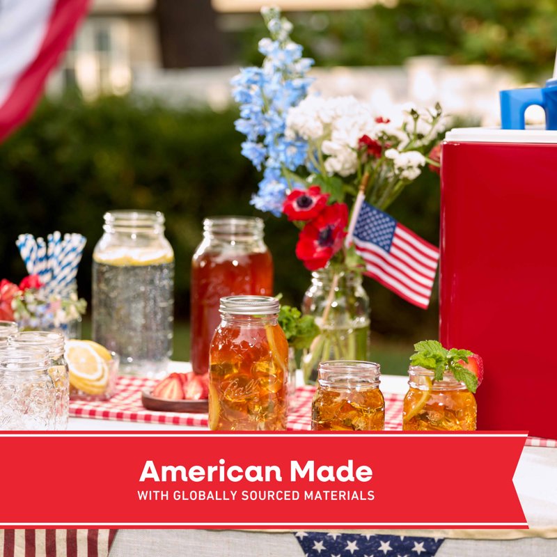 Limited Edition Americana Quart Mason Jar - 32 oz Regular Mouth