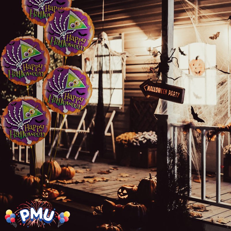 Scary Drink Halloween Mylar Balloon Pack - 18 Inch, 25 Pieces