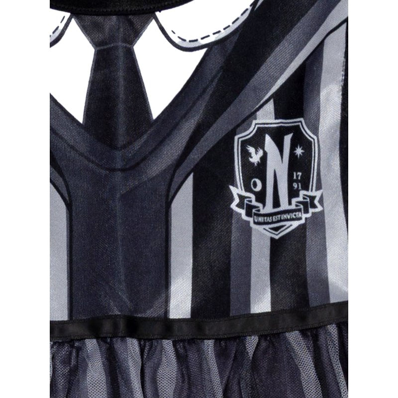 Wednesday Girls Halloween Fantasy Gown - Black, Size 10/12, L10/12