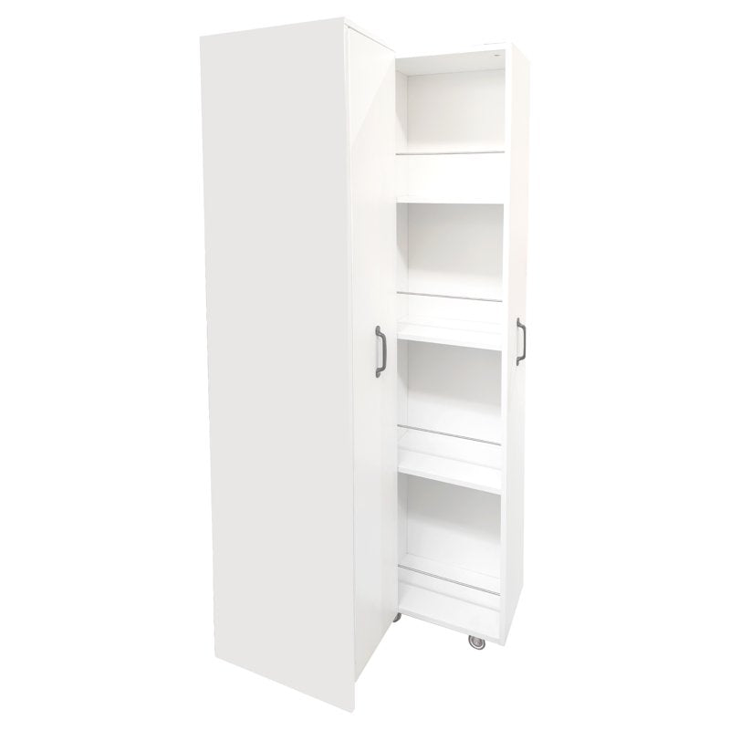 Slim Rolling Pantry Cabinet with Wheels - 4 Tier Storage Organizer