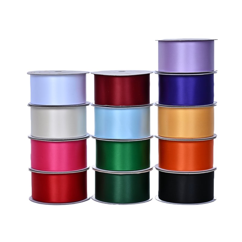 Black Satin Ribbon 1.5 Inch Wide - 7 Yards for Crafts & Gift Wrapping