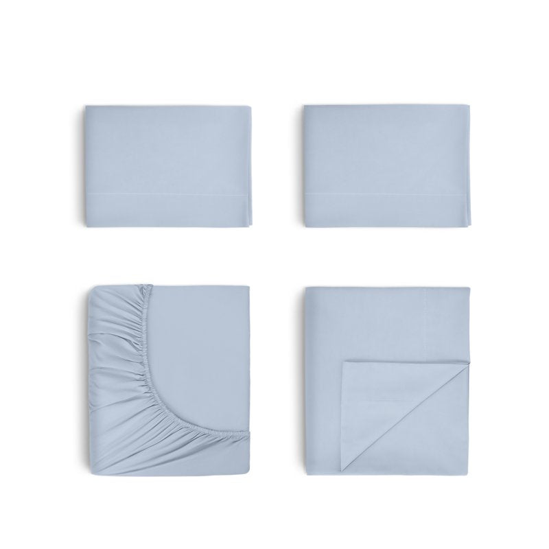 Martex Restore Cooling Queen Bed Sheet Set - Blue, Soft & Breathable
