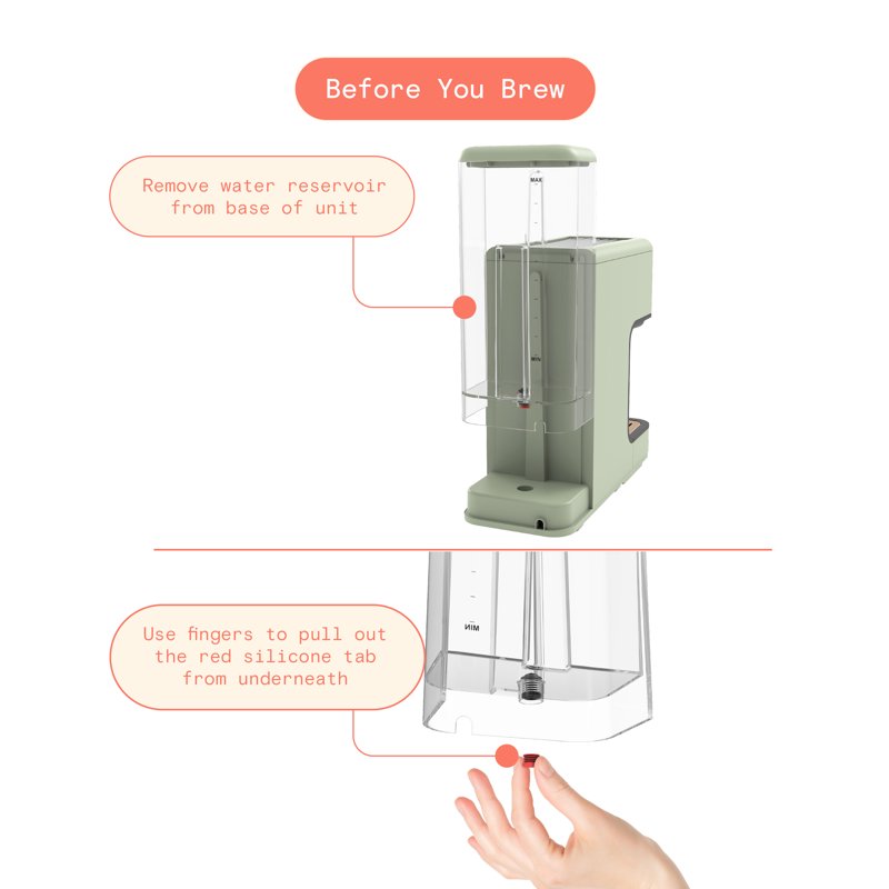 Slim Espresso Machine with 20-Bar Pressure - Porcini Taupe