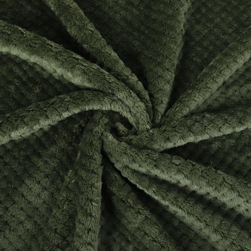 Flannel Fleece Velvet Blanket - 30x40 Inch, Army Green, Soft Warm Throw