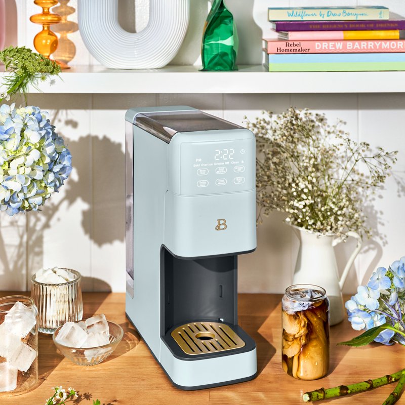Programmable Single Serve Coffee Maker with Grinder - Hydrangea