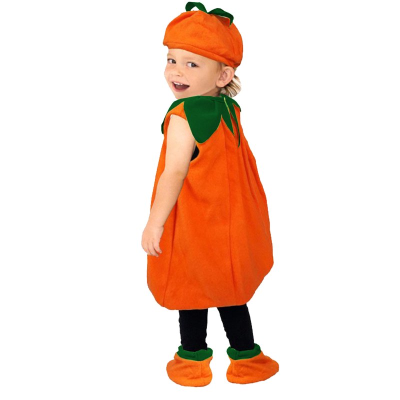 Toddler Halloween Pumpkin Role Play Costume Set - 2T Orange