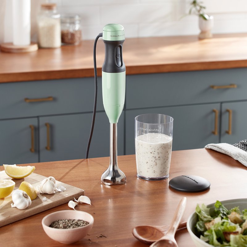 2-Speed Hand Blender - Pistachio, Removable Blending Arm
