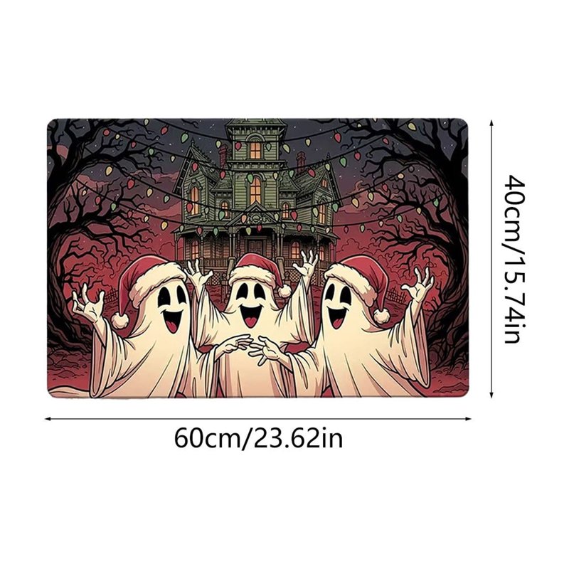 Halloween Ghost Doormat with Secure-Grip Backing - OVFUIZ 23_W