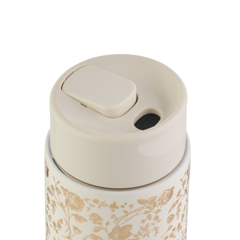 22 oz Insulated Stainless Steel Coffee Tumbler - Cream Floral