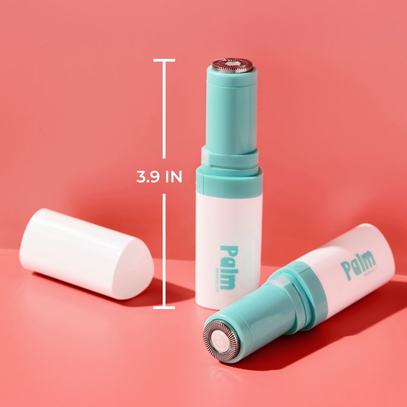 Portable Facial Hair Remover with LED Light - Pain-Free Rotary Trimmer