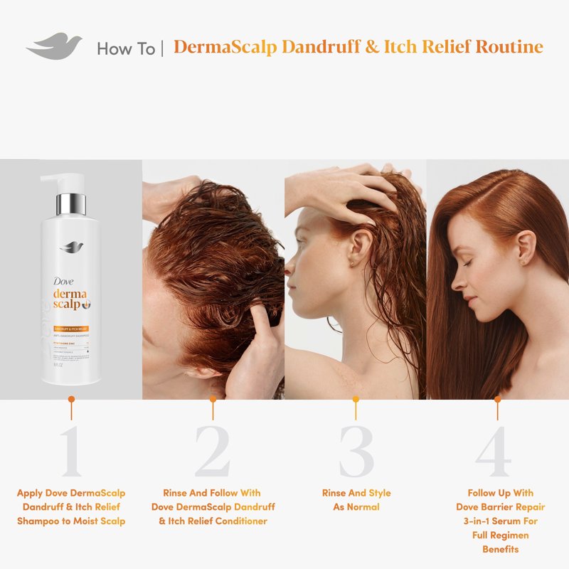 Anti-Dandruff Scalp Relief Shampoo with Pyrithione Zinc & Niacinamide 16oz