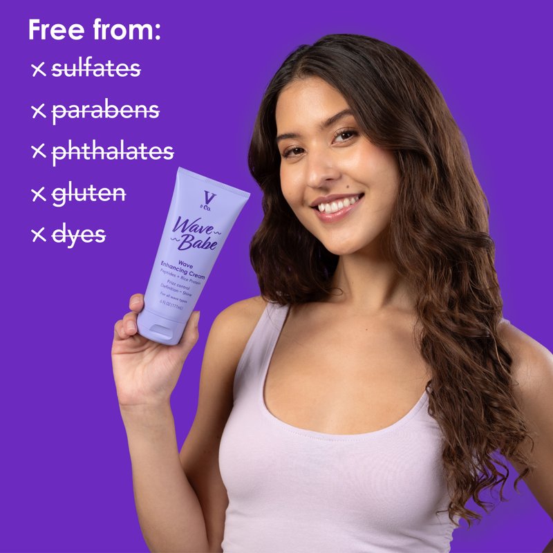 Wave Defining Hair Cream for Wavy Hair – Anti-Frizz Hydrating Styling Cream
