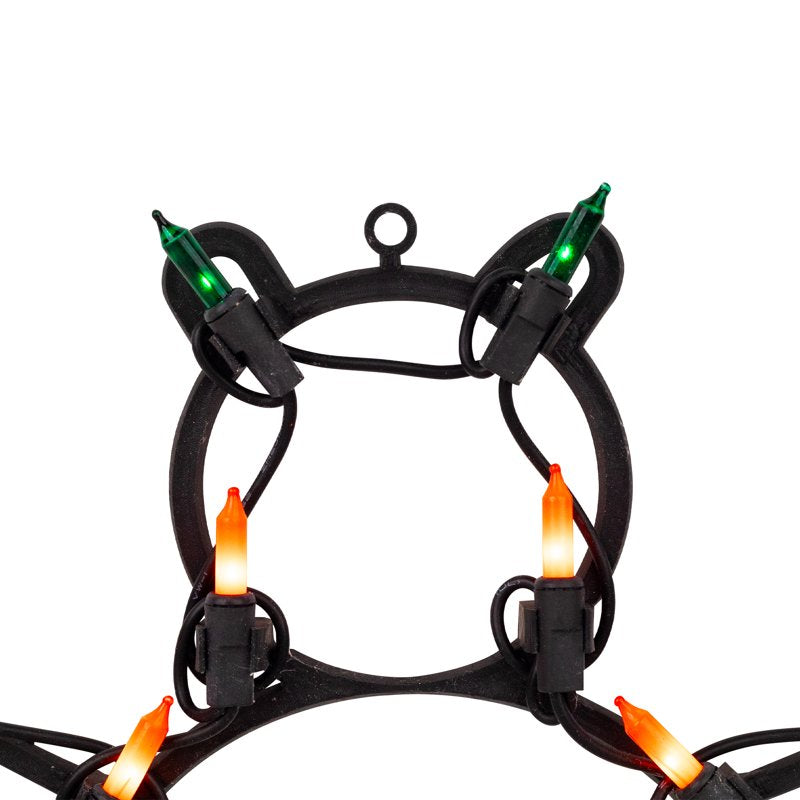 Lighted Spider Halloween Window Decoration - 14 Inch Indoor Outdoor Decor