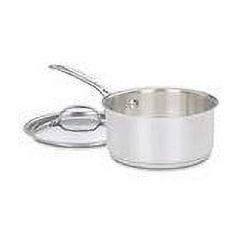 2-Quart Stainless Steel Saucepan with Cover - Induction Compatible