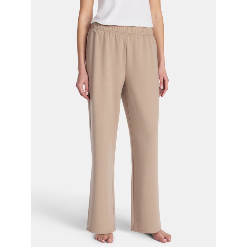 Women’s Halloween Printed Foldover Waist Lounge Pants - 29" Inseam, 2X, Terrace Beige