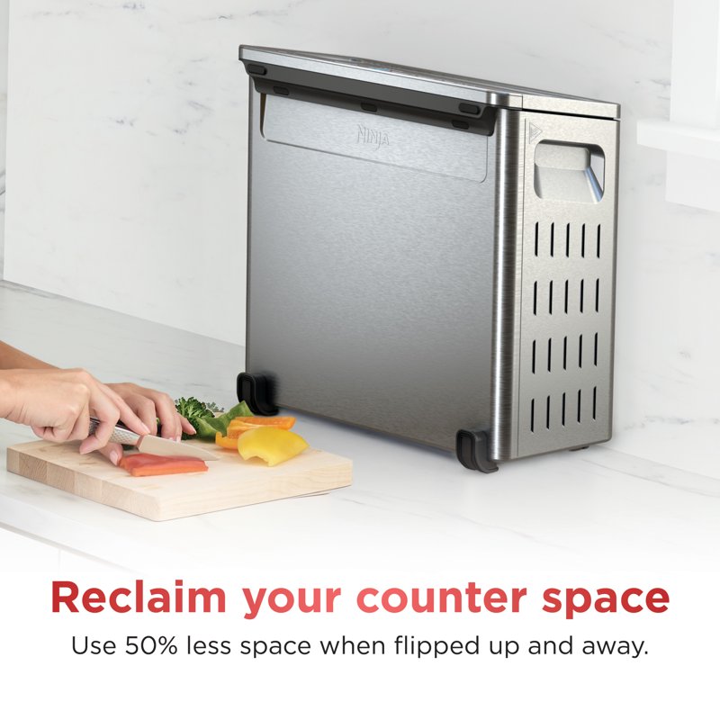8-in-1 Flip Toaster Oven and Air Fryer, Space-Saving Countertop Oven