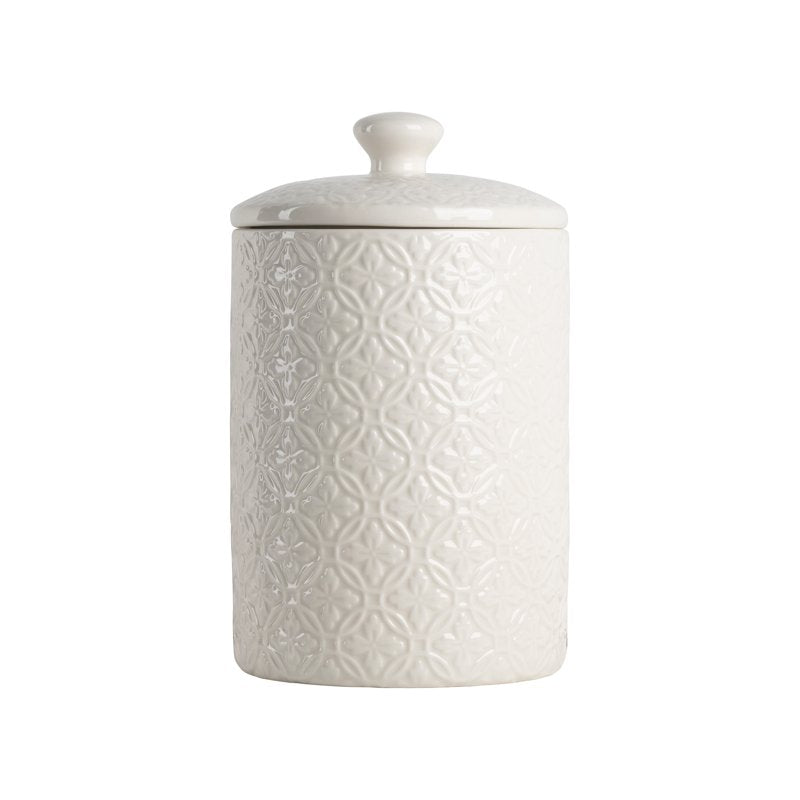 Ceramic Food Storage Canister Set of 3 - White Hampton