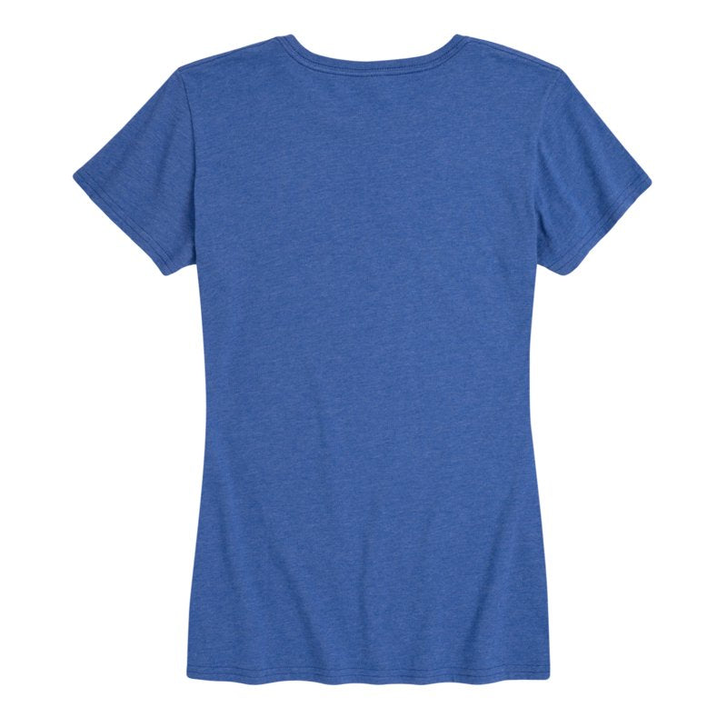 Peanuts Trick Or Treat Silhouettes Women's Heather Royal Blue T-Shirt M