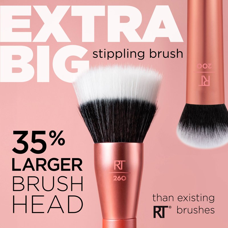 Large Stippling Makeup Brush for Liquid & Cream Foundation