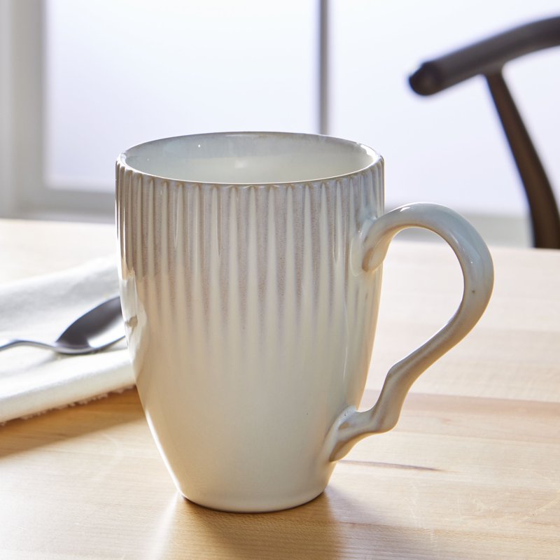 13 oz Stoneware Cream Mug - 2 Pack, Sawyer Collection