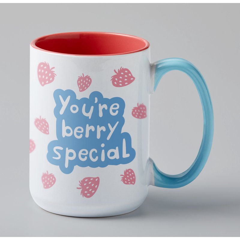 Beveled Ceramic Mug Blank - Reef, 15 oz/425 ml