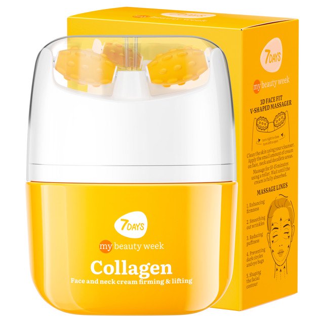 Collagen Face Moisturizer with Massager - Anti-Aging Cream