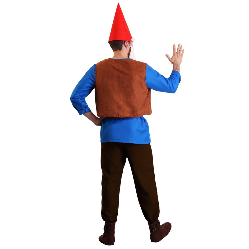 Men's XL Gnome Costume - Garden Gnome Dress-Up Character Outfit