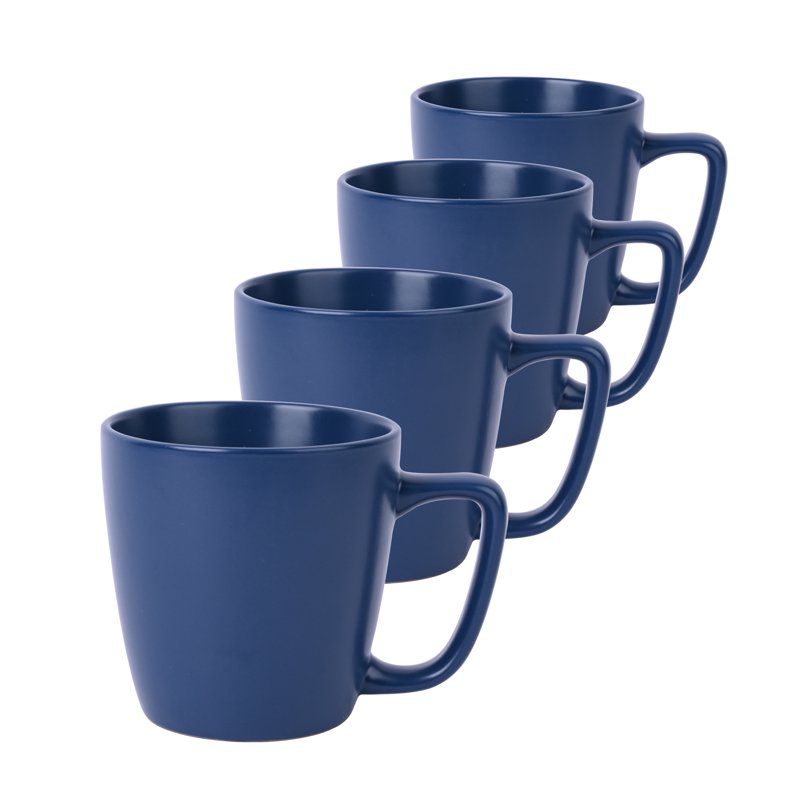 Matte Blue Stoneware Mug - 14oz Coffee & Tea Cup