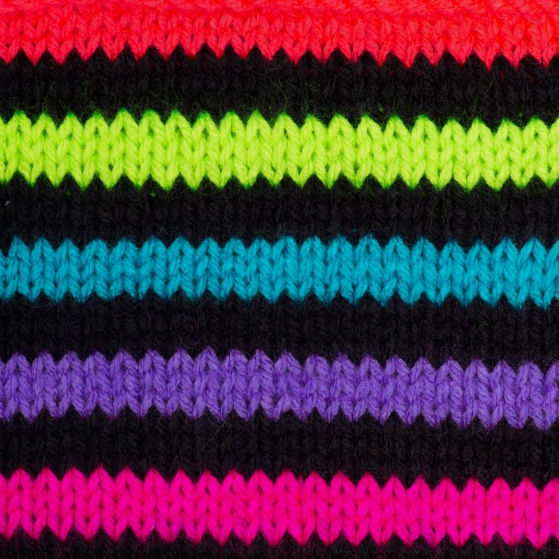 Multicolor Neon Stripe Acrylic Yarn Jumbo Skein 10oz for Knitting & Crochet