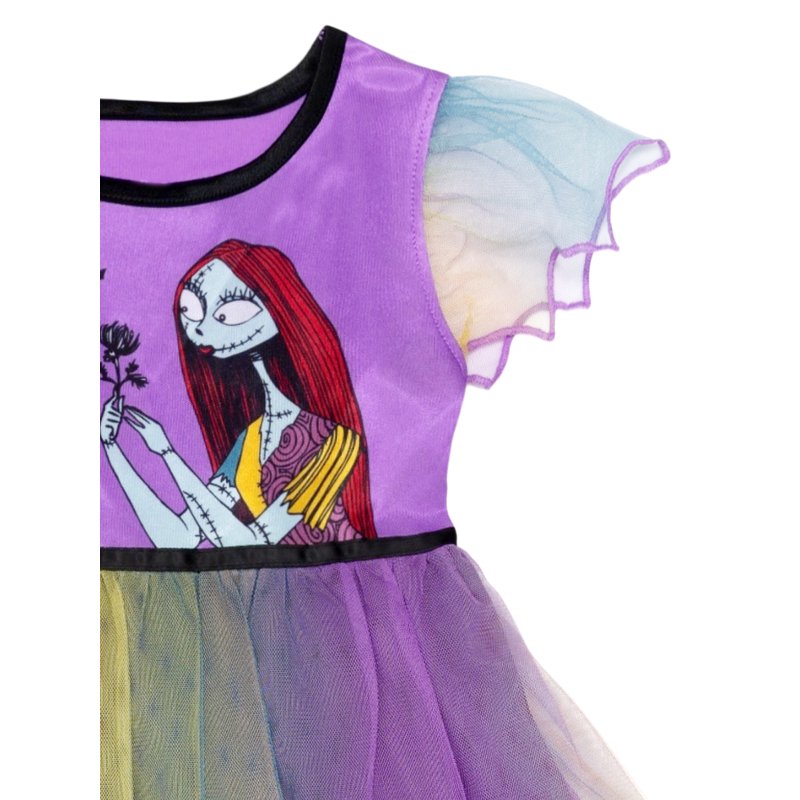 Girls Halloween Costume Gown - Nightmare Before Christmas Purple, Sizes 4-12