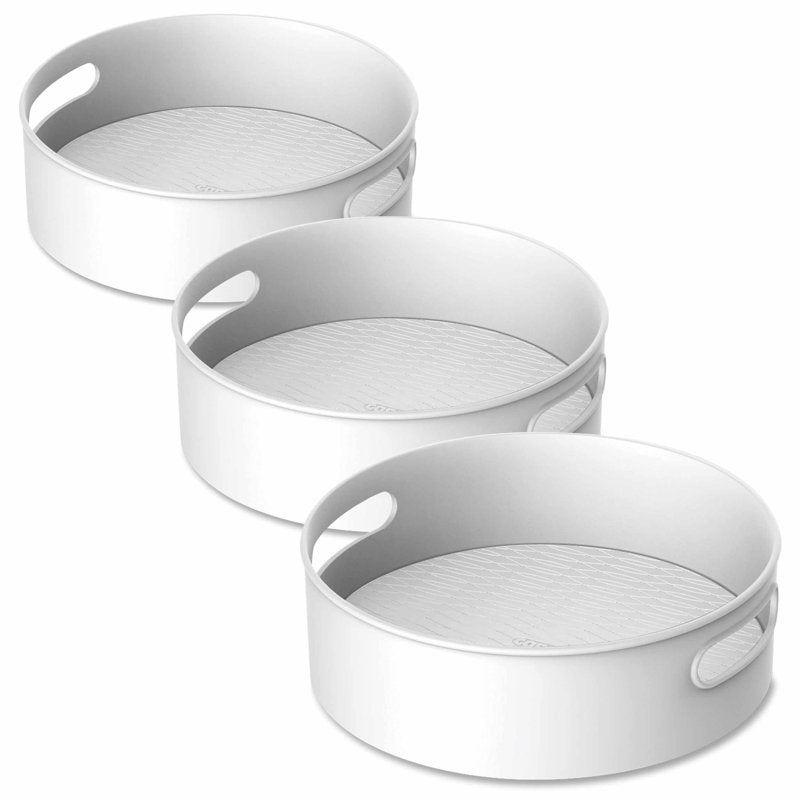 12-Inch Lazy Susan Storage Turntable with Non-Skid Base