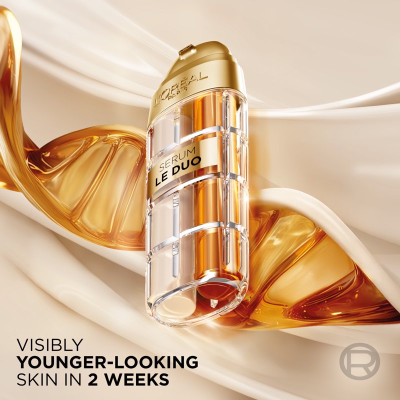 Dual Anti-Aging Serum with Vitamin C and B3 for Firming and Brightening