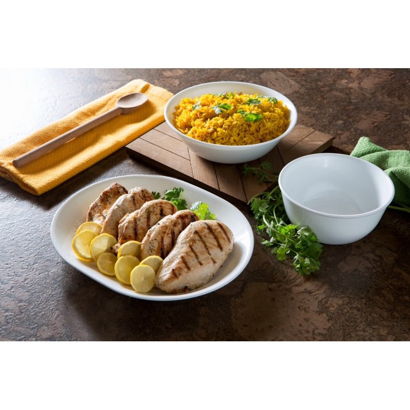 Corelle Winter Frost White Round Serving Bowl - 3 Pack, 1 Quart