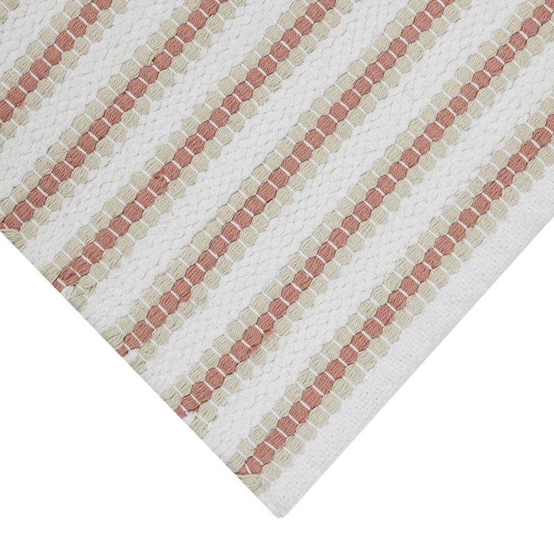 Mainstays Handwoven Cotton Bath Rug - Terracotta Dream, 17x24 Inches