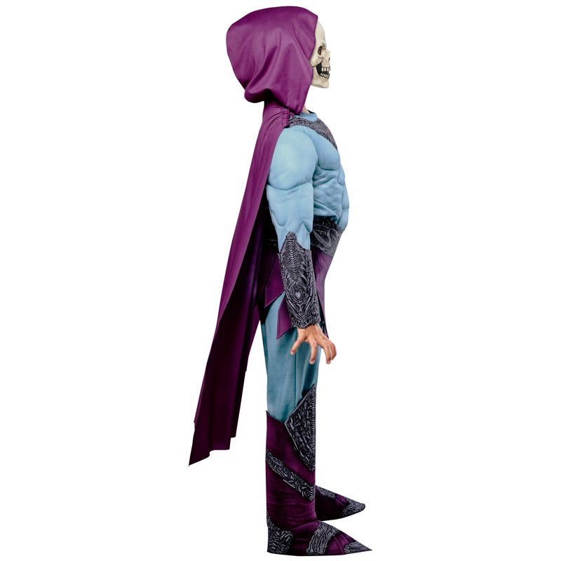 Kids Skeletor Costume - Deluxe He-Man Cosplay for Boys Small Variation S