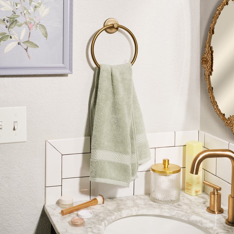 Beautiful by Drew Barrymore Dobby Hand Towel - Sage Green 1 Piece