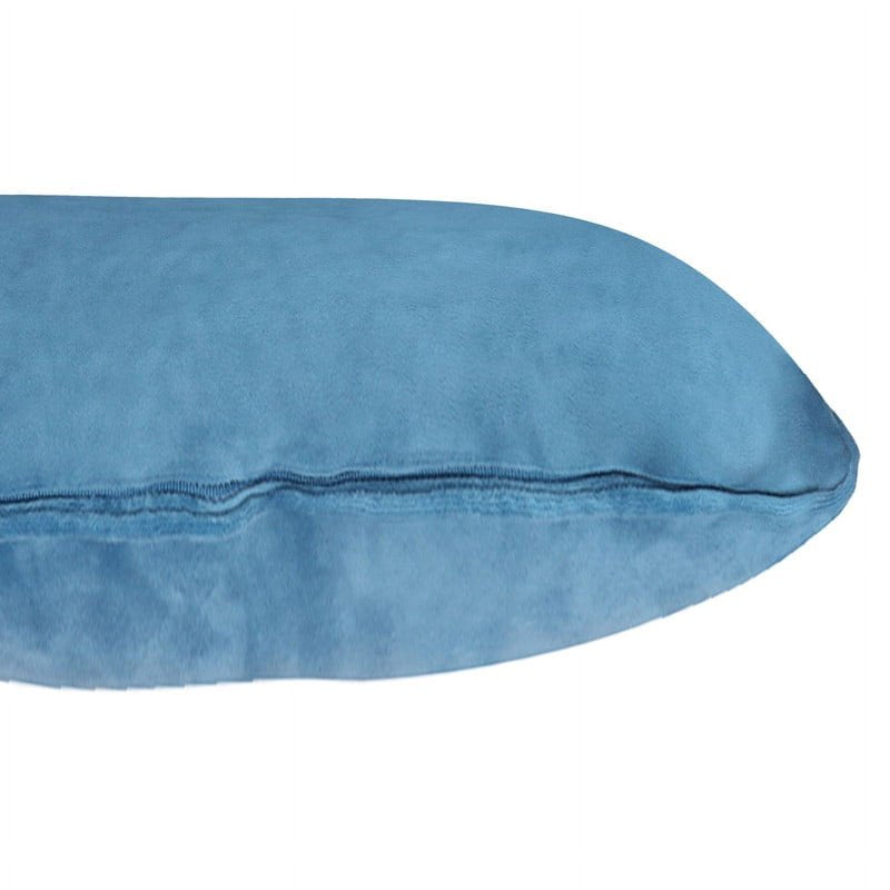 Hypoallergenic Velvet Throw Pillow 18x18 in Navy Blue - Square Decorative Cushion