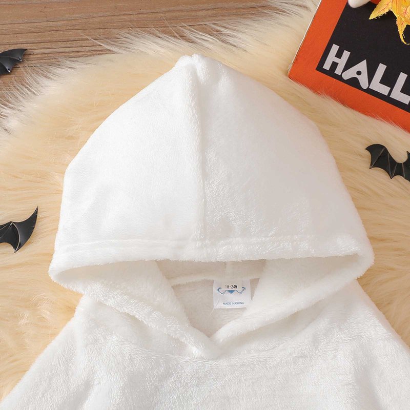 Kids Ghost Costume Cape for Halloween - White Fancy Dress Variation J68-White, 2-3 Years