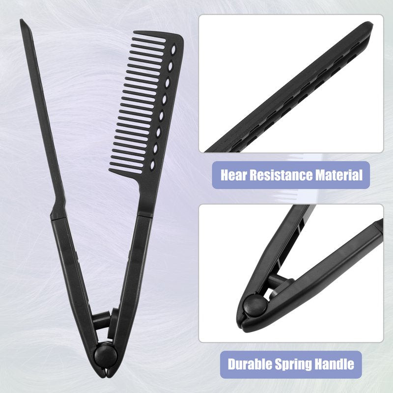 Heat-Resistant Hair Straightening Comb for All Hair Types